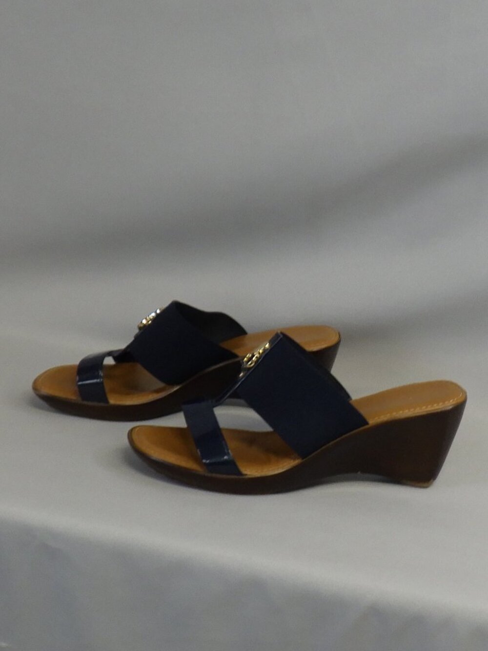 Italian Shoemakers "Quiz" Elastic Wedge Sandals